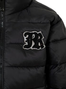 Giubbino per bambino John Richmond Junior nero con toppa con logo - Rubino Kids