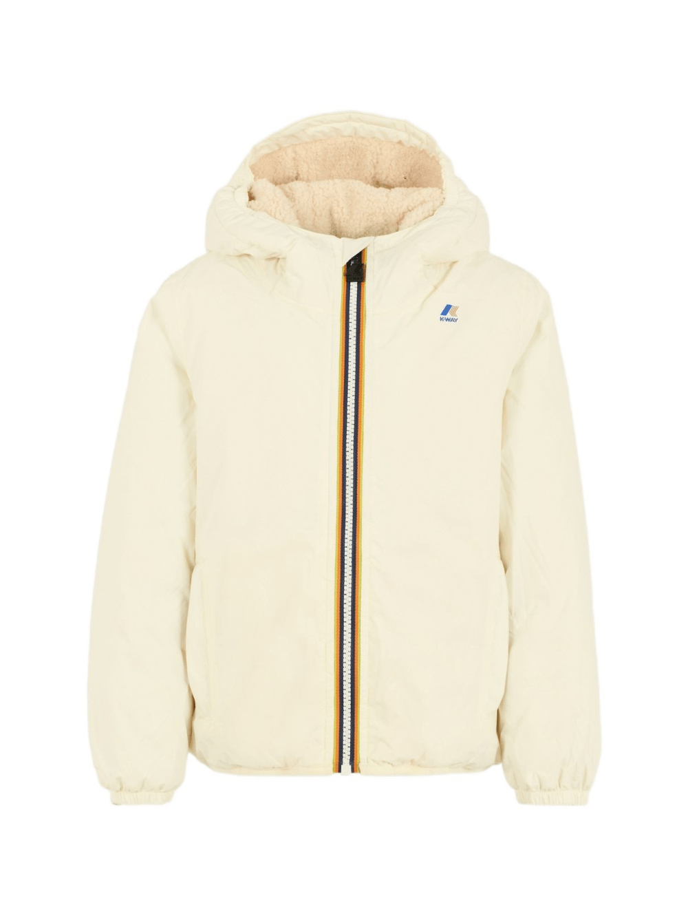 Giubbino per bambino K - Way Kids bianco con design imbottito - Rubino Kids