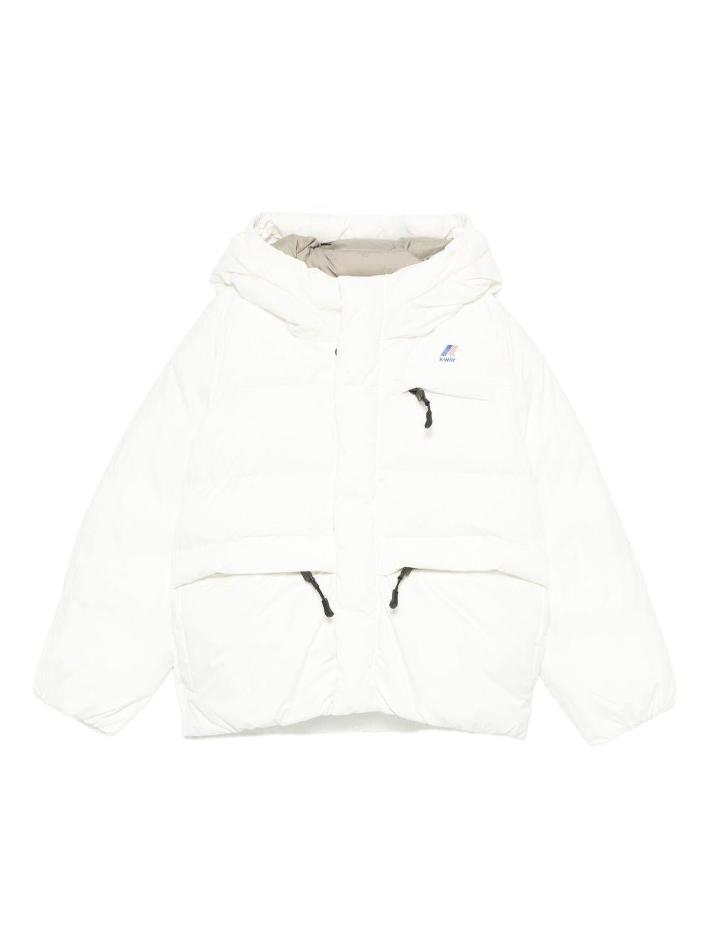 Giubbino per bambino K - Way Kids bianco con design trapuntato - Rubino Kids
