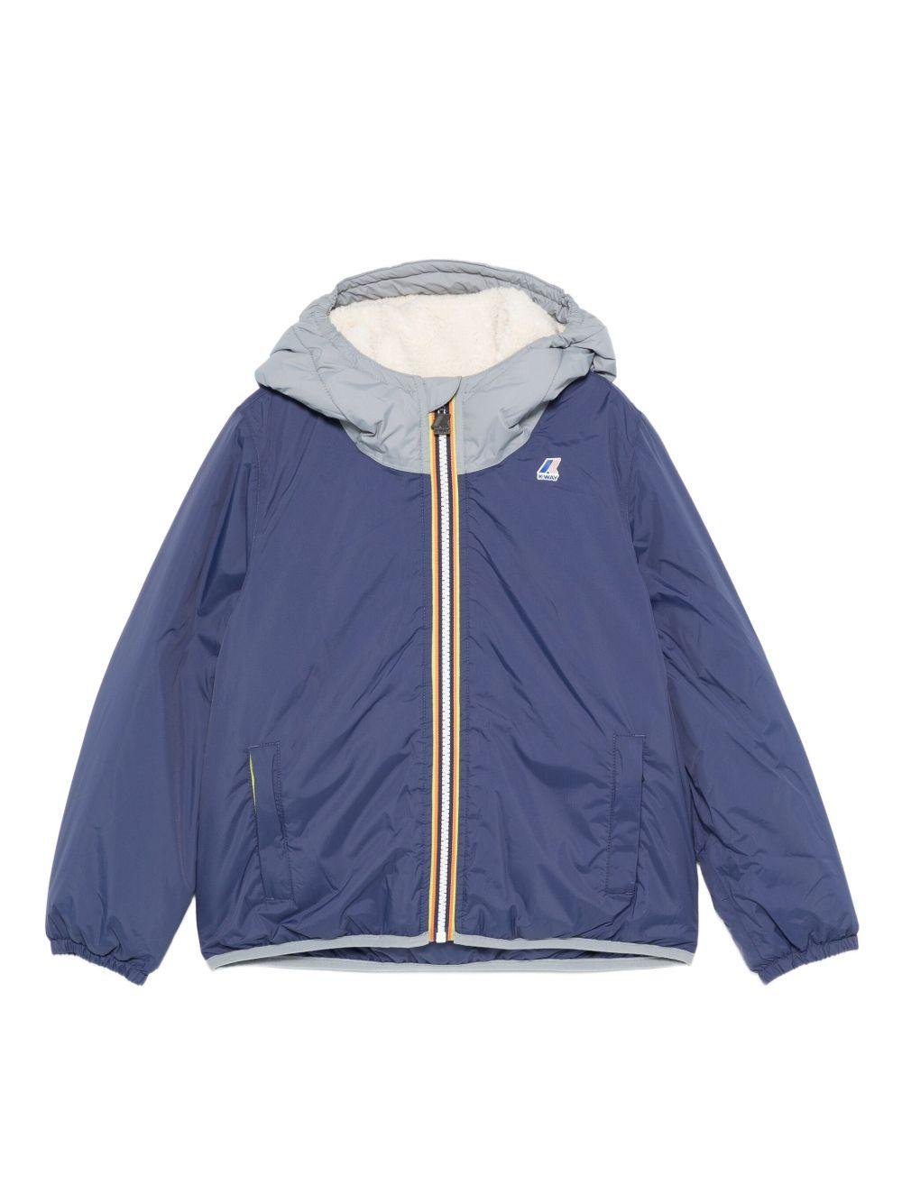 Giubbino per bambino K - Way Kids blu con design imbottito - Rubino Kids