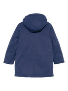Giubbino per bambino K - Way Kids blu con dettaglio logo sul davanti - Rubino Kids