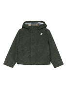 Giubbino per bambino K - Way Kids verde con dettaglio logo - Rubino Kids