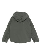 Giubbino per bambino K - Way Kids verde con toppa con logo - Rubino Kids