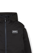 Giubbino per bambino Kenzo Kids nero con design imbottito - Rubino Kids