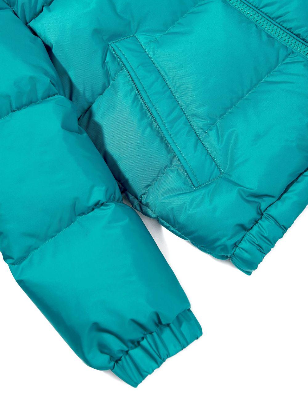 Giubbino per bambino Moncler Enfant blu con design trapuntato - Rubino Kids