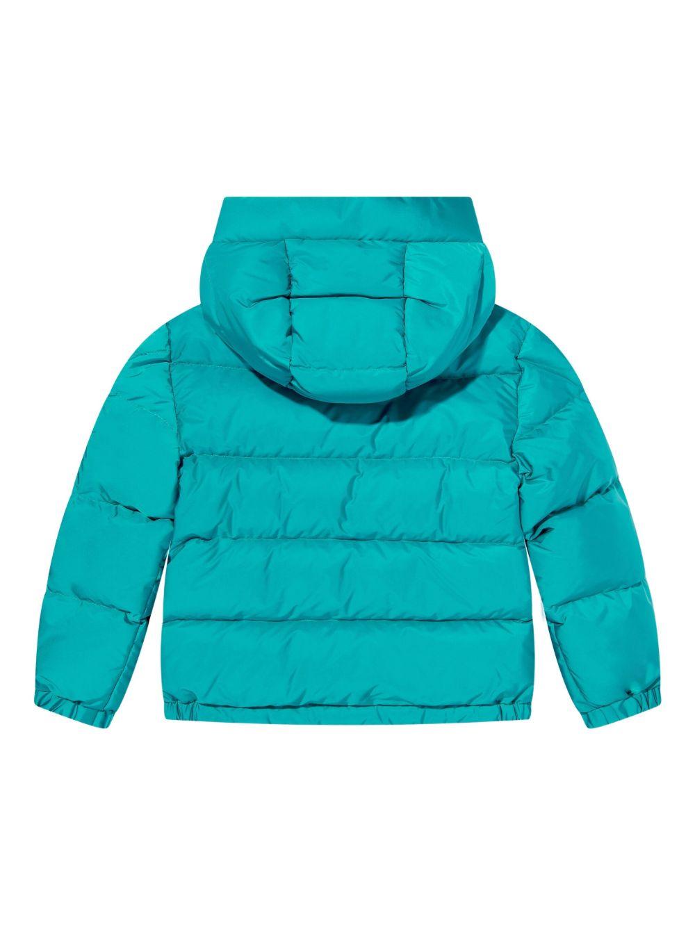 Giubbino per bambino Moncler Enfant blu con design trapuntato - Rubino Kids
