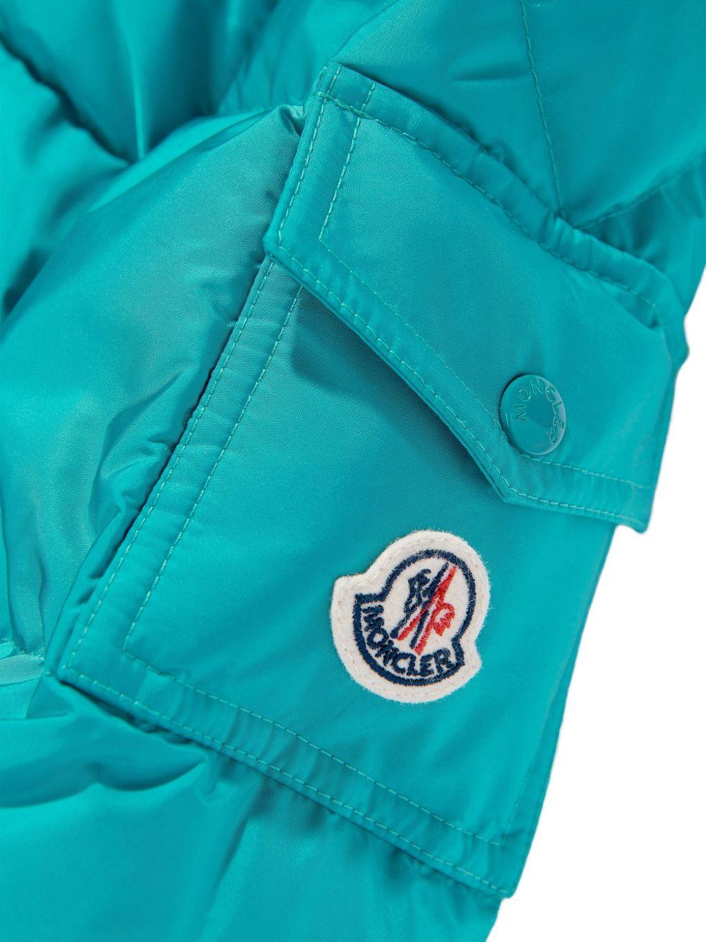 Giubbino per bambino Moncler Enfant blu con design trapuntato - Rubino Kids