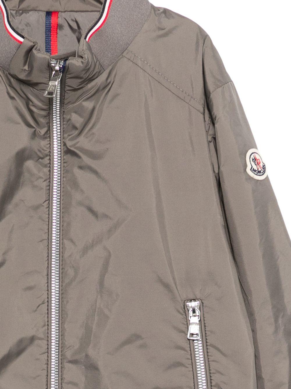 Giubbino per bambino Moncler Enfant grigio con cerniera hilmi - Rubino Kids