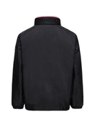 Giubbino per bambino Moncler Enfant nero con applicazione logo - Rubino Kids