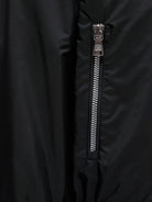 Giubbino per bambino Moncler Enfant nero con applicazione logo - Rubino Kids