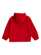 Giubbino per bambino Moncler Enfant rosso reversibile con cappuccio e orli elasticizzati - Rubino Kids