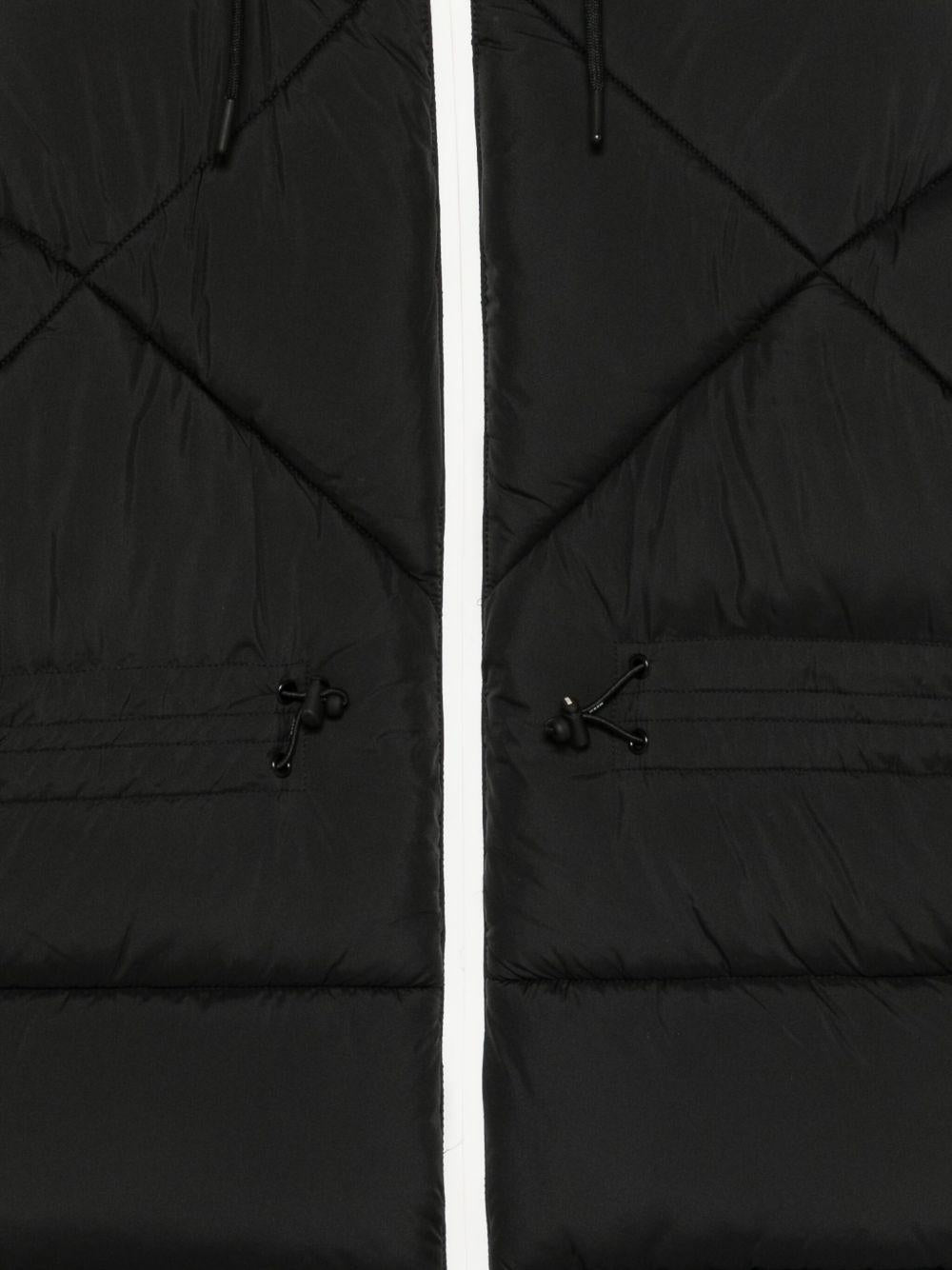 Giubbino per bambino MSGM Kids nero con design trapuntato - Rubino Kids