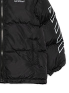 Giubbino per bambino Off - White Kids nero con stampa a freccia - Rubino Kids
