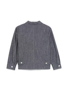 Giubbino per bambino Paolo Pecora Kids denim con chiusura frontale con zip - Rubino Kids