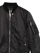 Giubbino per bambino Rick Owens Kids nero con bordi a costine - Rubino Kids