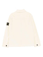 Giubbino per bambino Stone Island Junior bianco con cerniera - Rubino Kids
