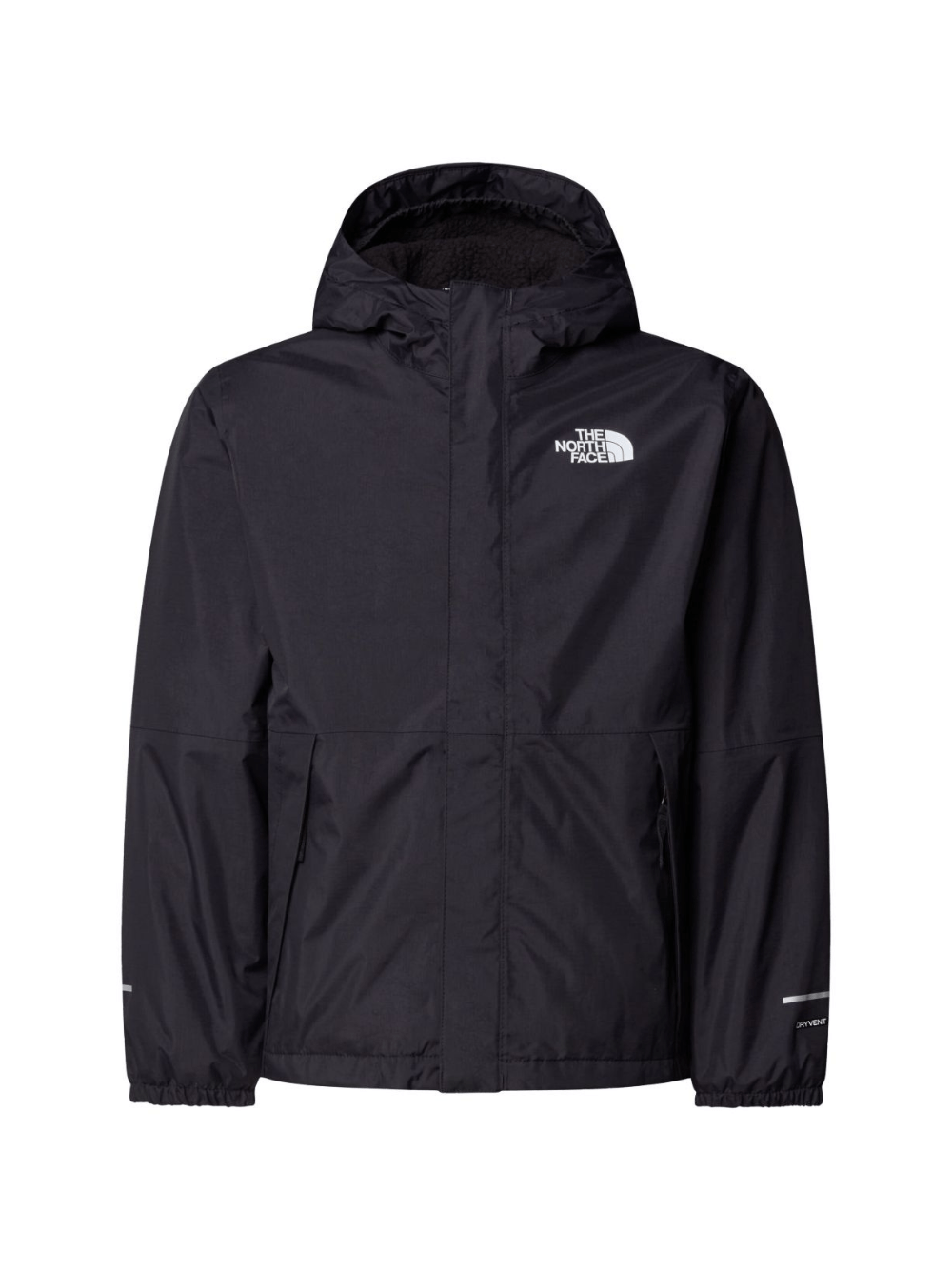 Giubbino per bambino The North Face Kids nero con stampa con logo sul davanti e sul retro - Rubino Kids