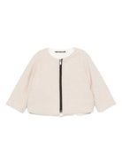 Giubbino per neonata Album Di Famiglia Kids beige con zip frontale - Rubino Kids