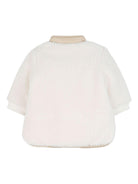 Giubbino per neonata Chloé Kids bianca con chiusura frontale con bottoni a pressione - Rubino Kids