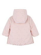Giubbino per neonata Chloé Kids rosa con chiusura frontale nascosta - Rubino Kids