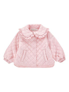 Giubbino per neonata Monnalisa rosa con design trapuntato - Rubino Kids
