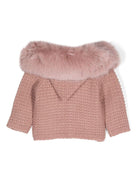 Giubbino per neonata PaZ RODRIGUEZ rosa con cappuccio - Rubino Kids