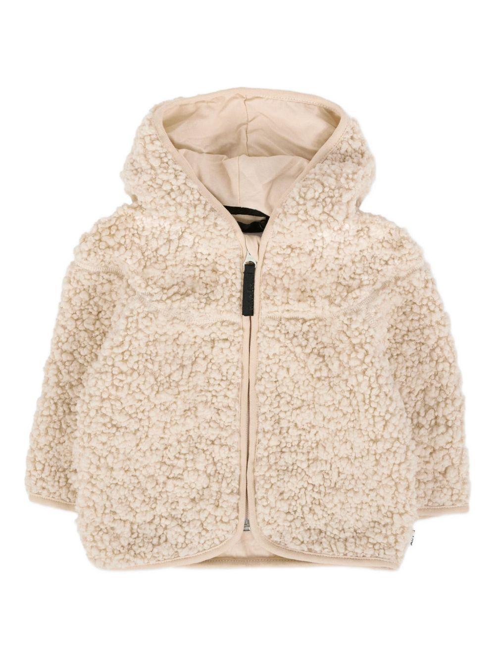 Giubbino per neonati Molo beige con texture Teddy Bear - Rubino Kids