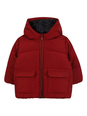 Giubbino per neonato Boss Kids rosso con chiusura frontale con zip
