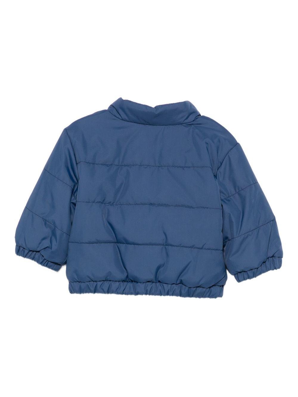 Giubbino per neonato Fendi Kids blu con modello trapuntato - Rubino Kids