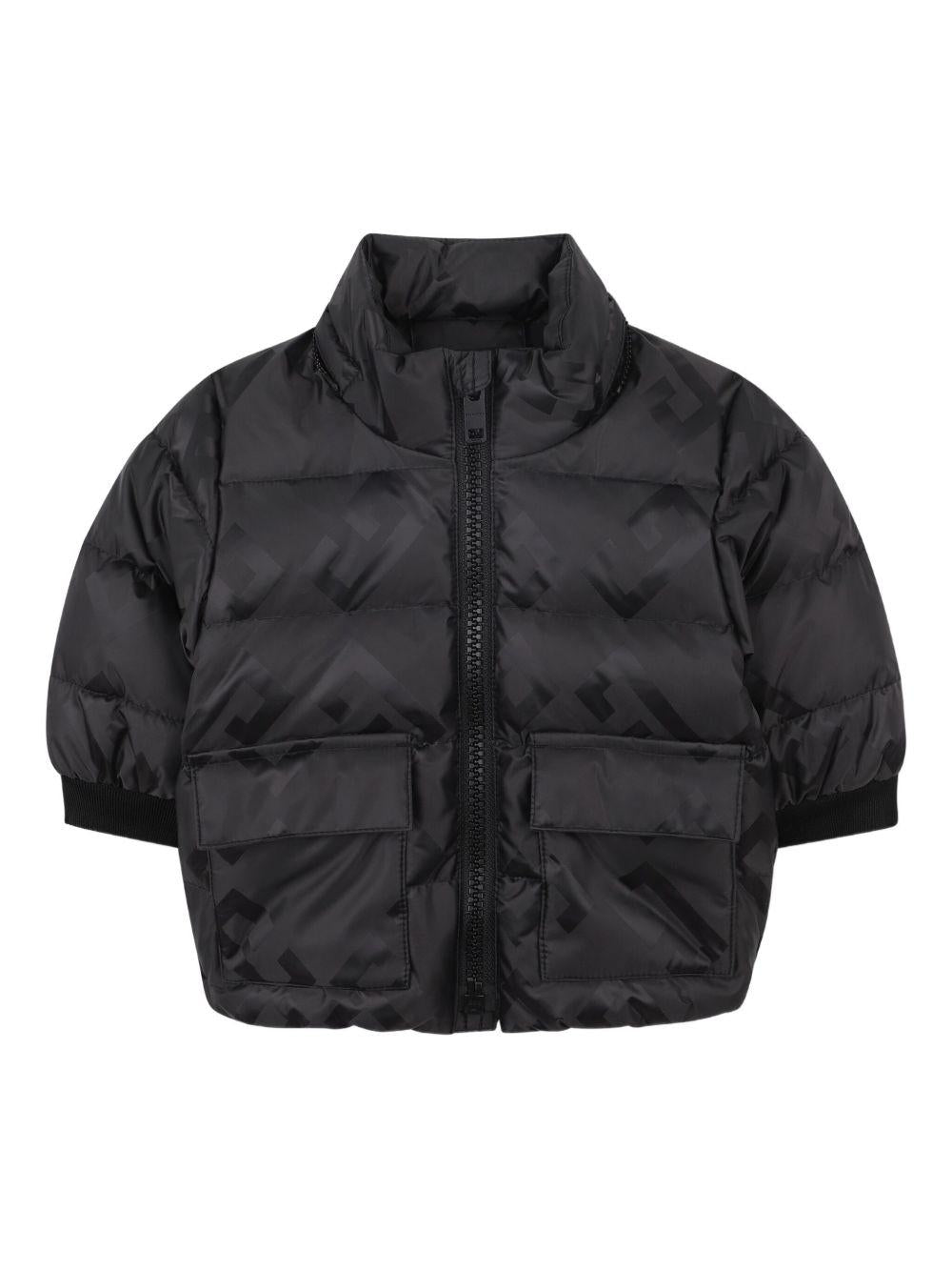 Giubbino per neonato Givenchy Kids nero con stampa con logo - Rubino Kids
