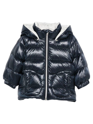 Herno Kids blue quilted baby jacket