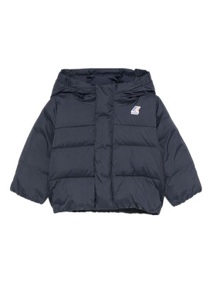 K-Way Kids blue quilted baby jacket
