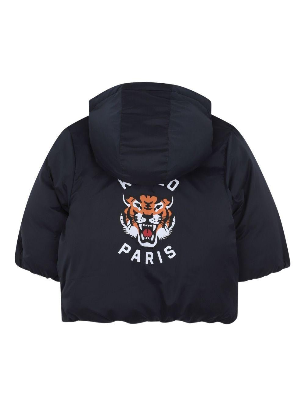 Giubbino per neonato Kenzo Kids blu con motivo Tiger Head - Rubino Kids