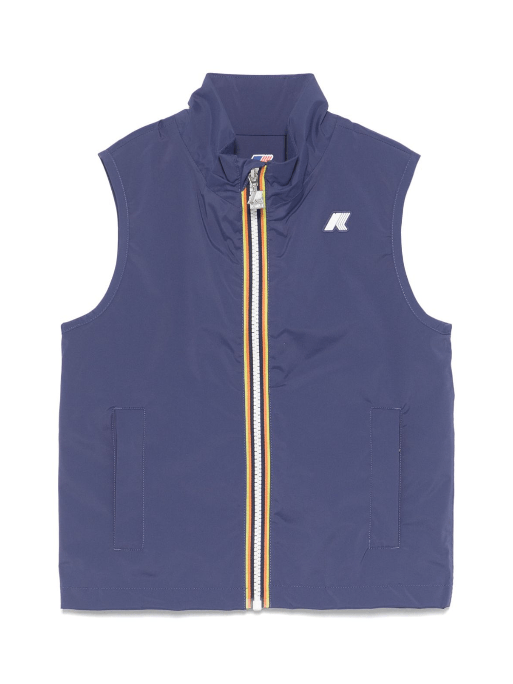 Giubbino smanicato P. Valen per bambino K Way Kids blu con antivento - Rubino Kids