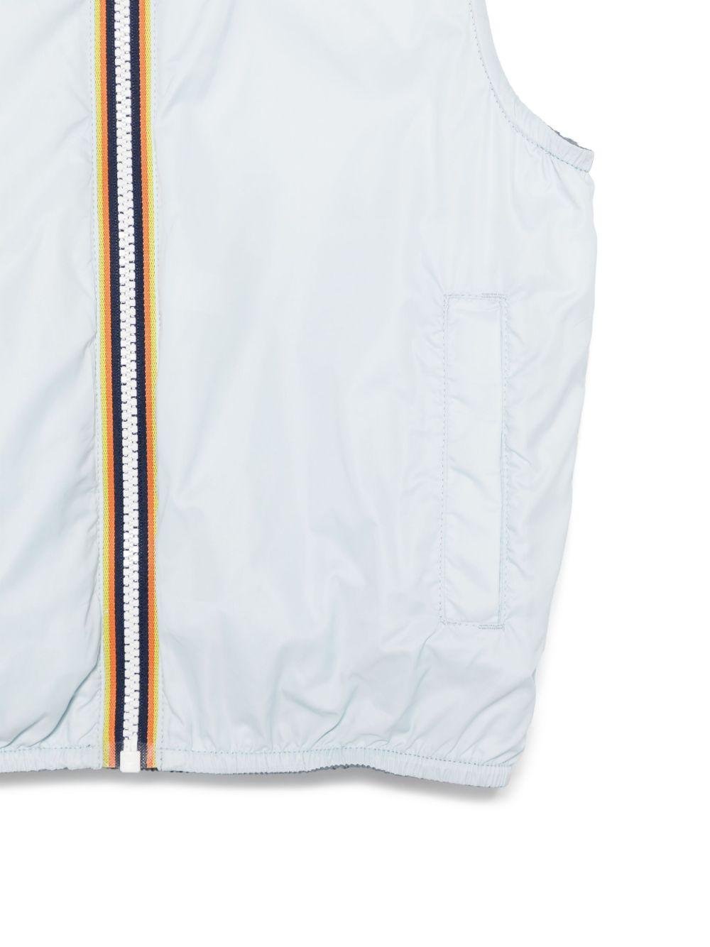 Giubbino smanicato per bambino K Way Kids grigio con design reversibile - Rubino Kids