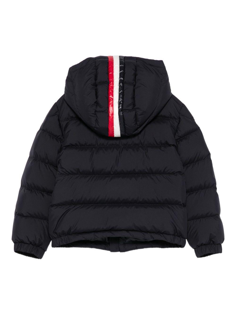 Giubbino Taidu per bambino Moncler Enfant blu con design trapuntato - Rubino Kids