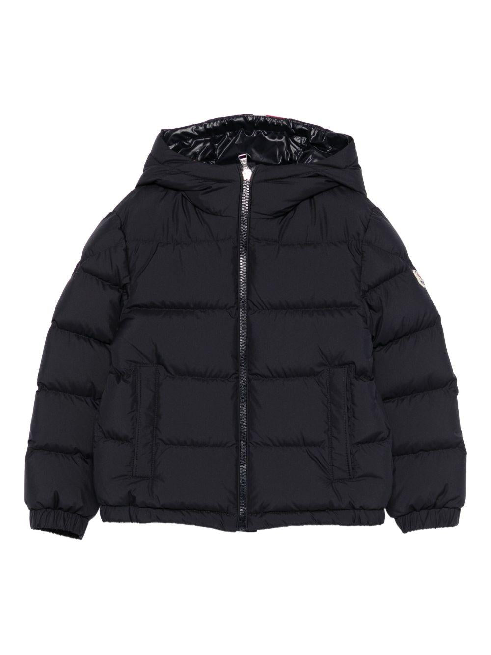 Giubbino Taidu per bambino Moncler Enfant blu con design trapuntato - Rubino Kids