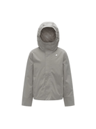 Giubbotto P. Jacko Twill Marmotta per bambino K - Way Kids grigio con imbottitura leggera - Rubino Kids