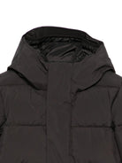 Giubbotto per bambino Save The Duck Kids marrone con applicazione con logo - Rubino Kids