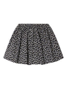 Gonna arricciata per bambina Bonpoint blu con stampa ciliegie - Rubino Kids