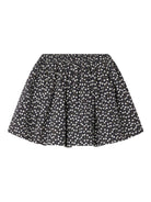 Gonna arricciata per bambina Bonpoint blu con stampa ciliegie - Rubino Kids