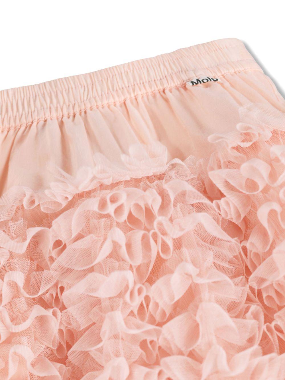 Gonna Blissus per bambina Molo rosa con ruches a strati - Rubino Kids