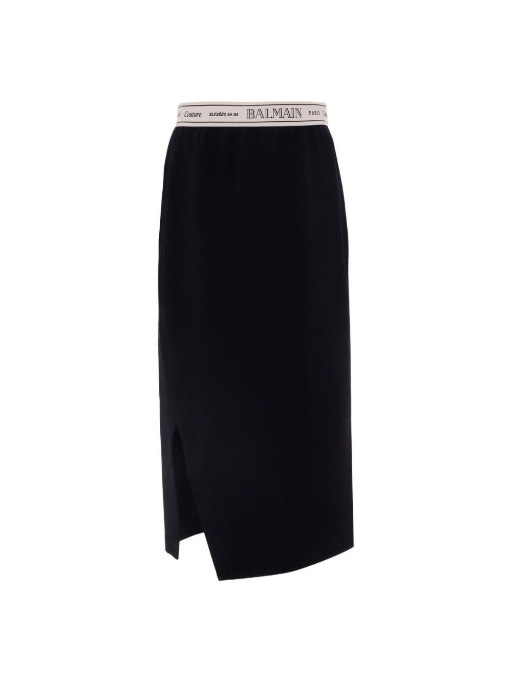 Gonna in jersey per bambina Balmain Kids nera elasticizzata - Rubino Kids