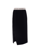 Gonna in jersey per bambina Balmain Kids nera elasticizzata - Rubino Kids