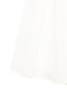 Gonna per bambina Balmain Kids bianca con stampa monogramma all - over - Rubino Kids