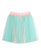 Gonna per bambina Billieblush azzurra con design plissettato - Rubino Kids