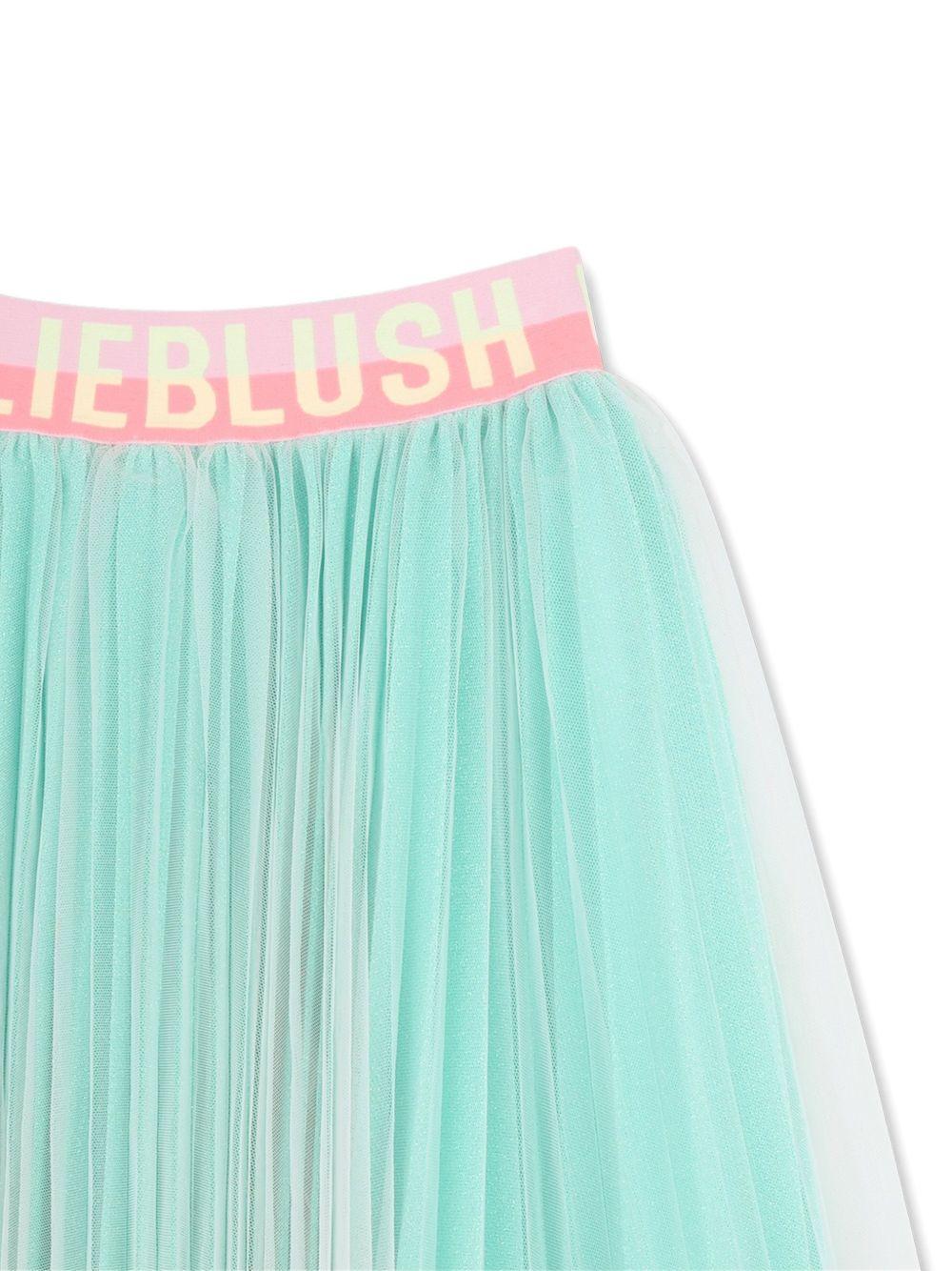 Gonna per bambina Billieblush azzurra con design plissettato - Rubino Kids