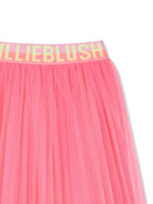 Gonna per bambina Billieblush rosa con banda logo - Rubino Kids