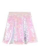 Gonna per bambina Billieblush rosa con decorazione a paillettes - Rubino Kids