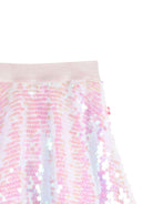 Gonna per bambina Billieblush rosa con decorazione a paillettes - Rubino Kids